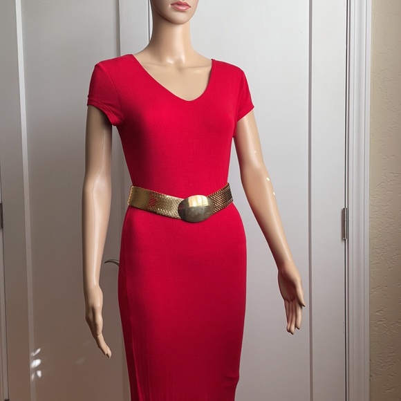 ?Vintage Gold Scale Stretchable Belt main image 5